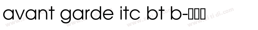 avant garde itc bt b字体转换